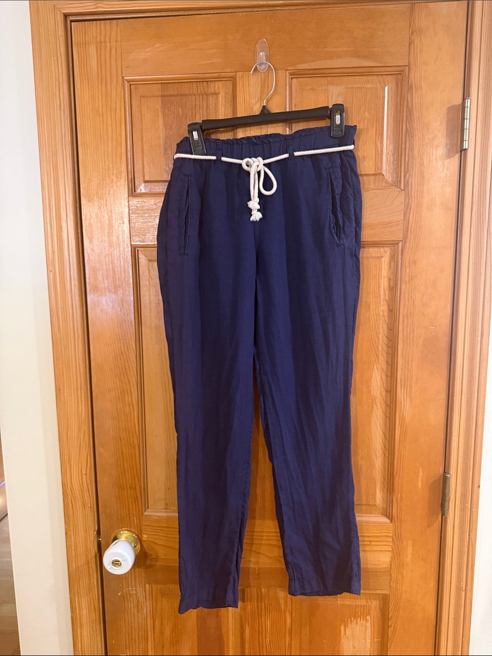 C&C California pull on 100% linen pants size xsmall .
